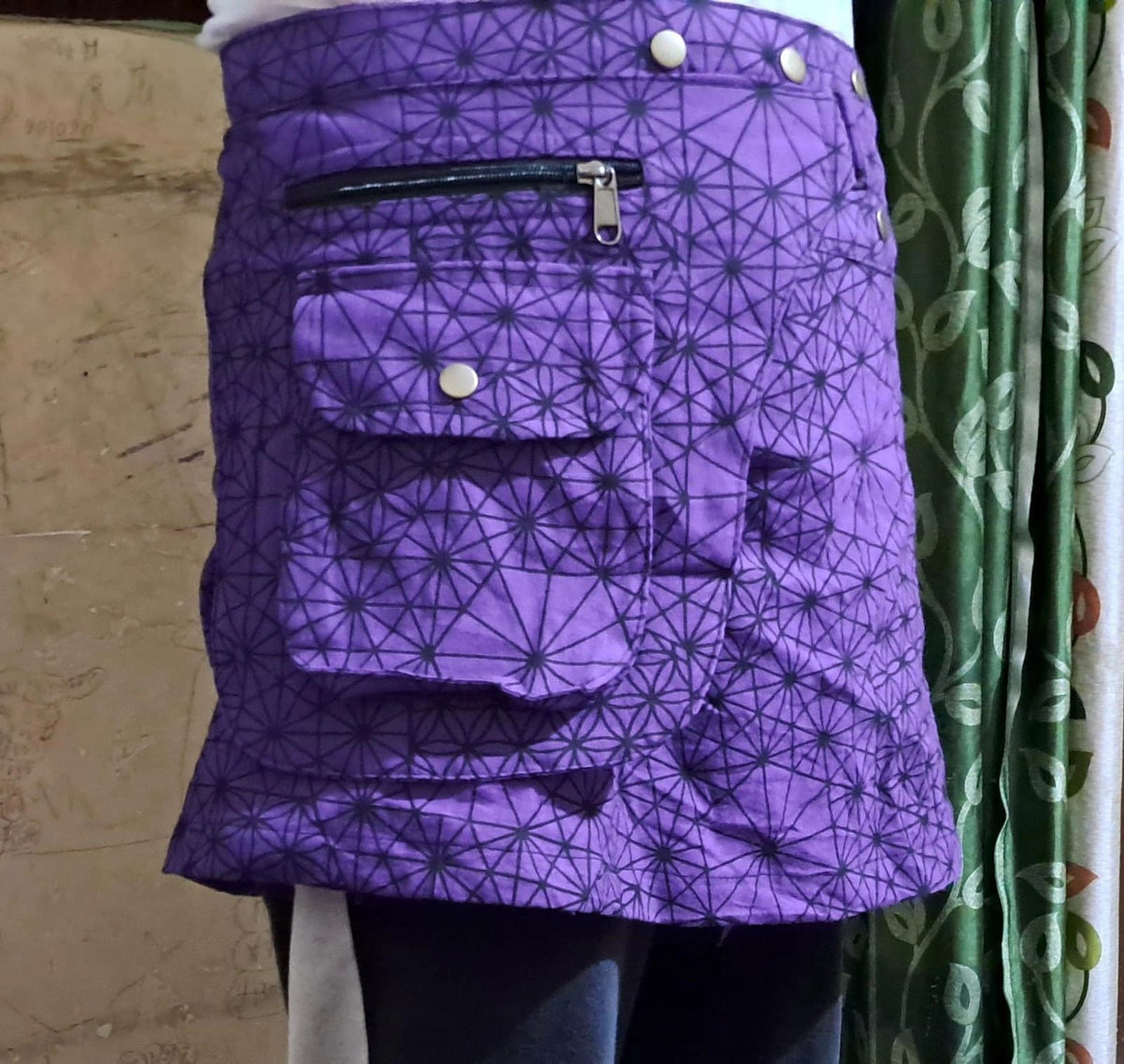 HamilShortSkrrrrt handmade 16 inch cotton festival skirt by HamilJawnz